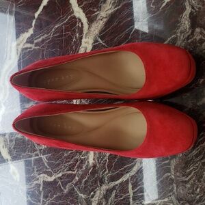 Copper Key Flirty Suede Platform Pumps